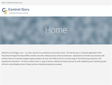 Tablet Screenshot of controlguru.com